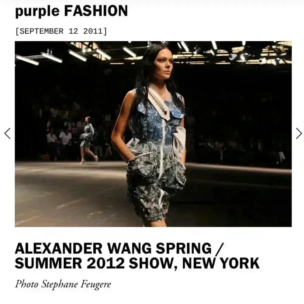 Alexander Wang Spring 2012 Ready Wear Runway Symmetrical Print Mini Dress Size 6 - Picture 15 of 16